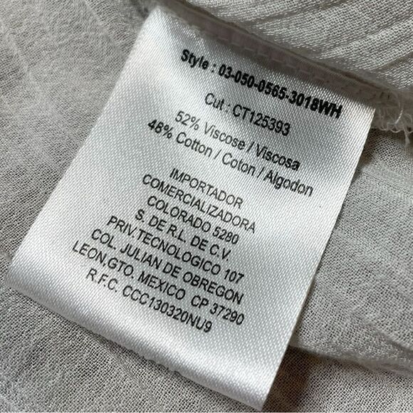 ROPER White Embroidered Women's Top Size XL - Picture 8 of 8